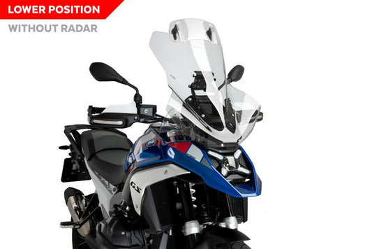 Vervangingsruit touring plus met opzetruitje Puig BMW R1300GS '23- (zonder radar)