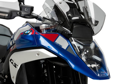 Puig Koplampbeschermer - BMW R1300GS met radar 2023-2026 | R1300GS zonder radar 2023-2026 - Mat Zwart / Transparant