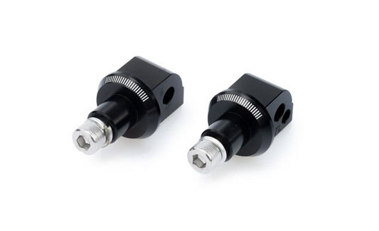 Voetsteunadapters achterzijde van Puig voor Aprilia Shiver