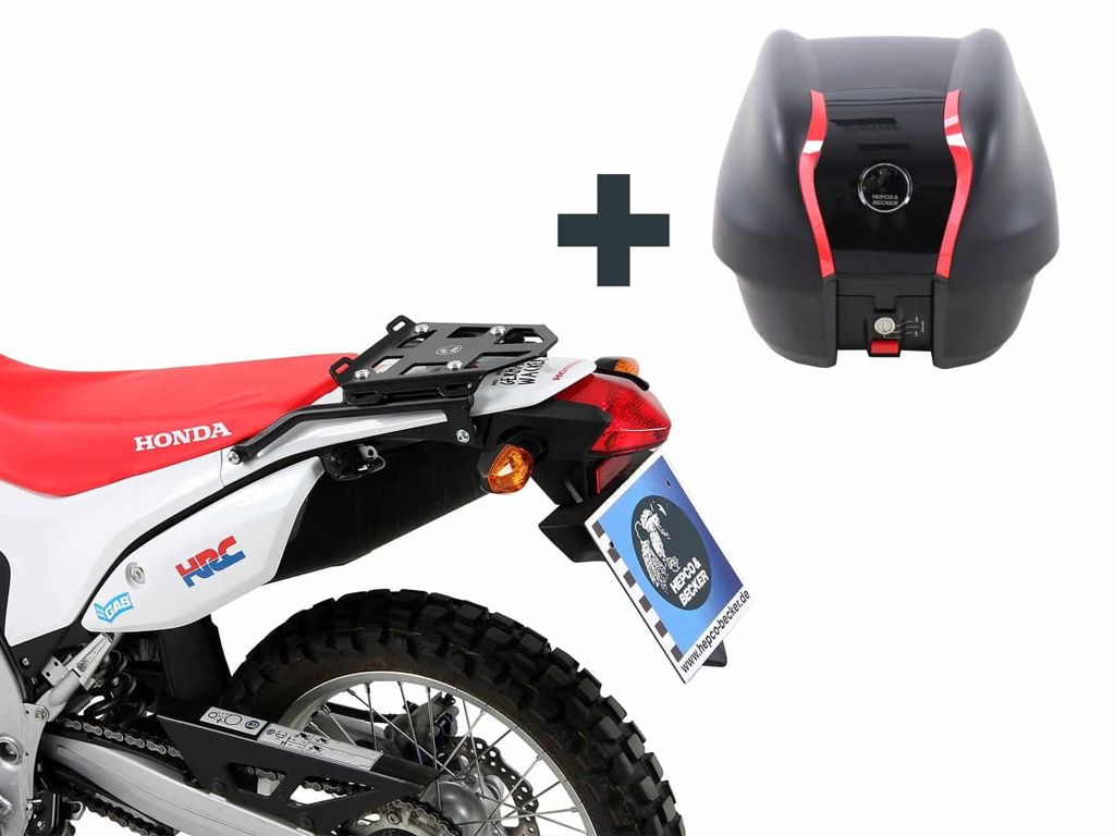 Topdrager Zwart Minirack Hepco&Becker Honda Crf250L '12-/ Rally '17-'21 Inclusief Tc30 Journey