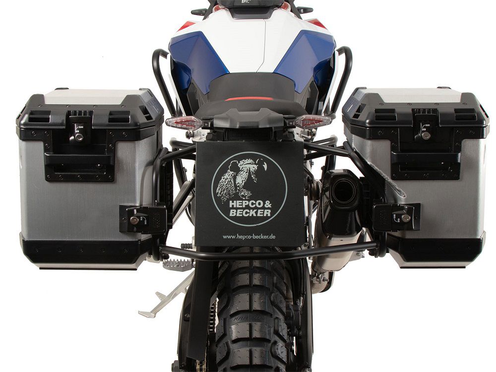 Kofferset Hepco&Becker 'Cutout' Met Rvs Rek En Xplorer Silver Koffers Bmw F900Gs '24-