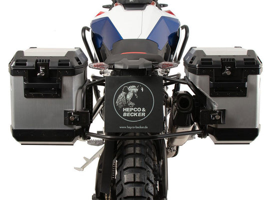 Kofferset Hepco&Becker 'Cutout' Met Rvs Rek En Xplorer Silver Koffers Bmw F900Gs '24-