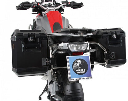 Kofferset Hepco&Becker 'Cutout' Met Rvs Rek En Xplorer Black Koffers Bmw R1200Gs Lc '13-'18