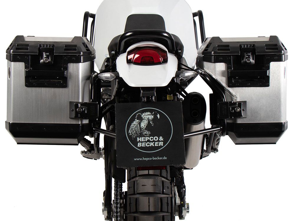 Kofferset Hepco&Becker 'Cutout' Met Rek En Xplorer Koffers Ducati Desertx '22-