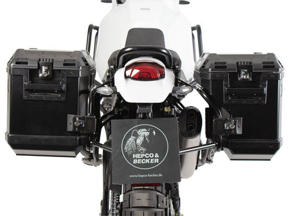 Kofferset Hepco&Becker - Rek En Zwarte Xplorer 'Cutout' Koffers Ducati Desertx Rally '24-