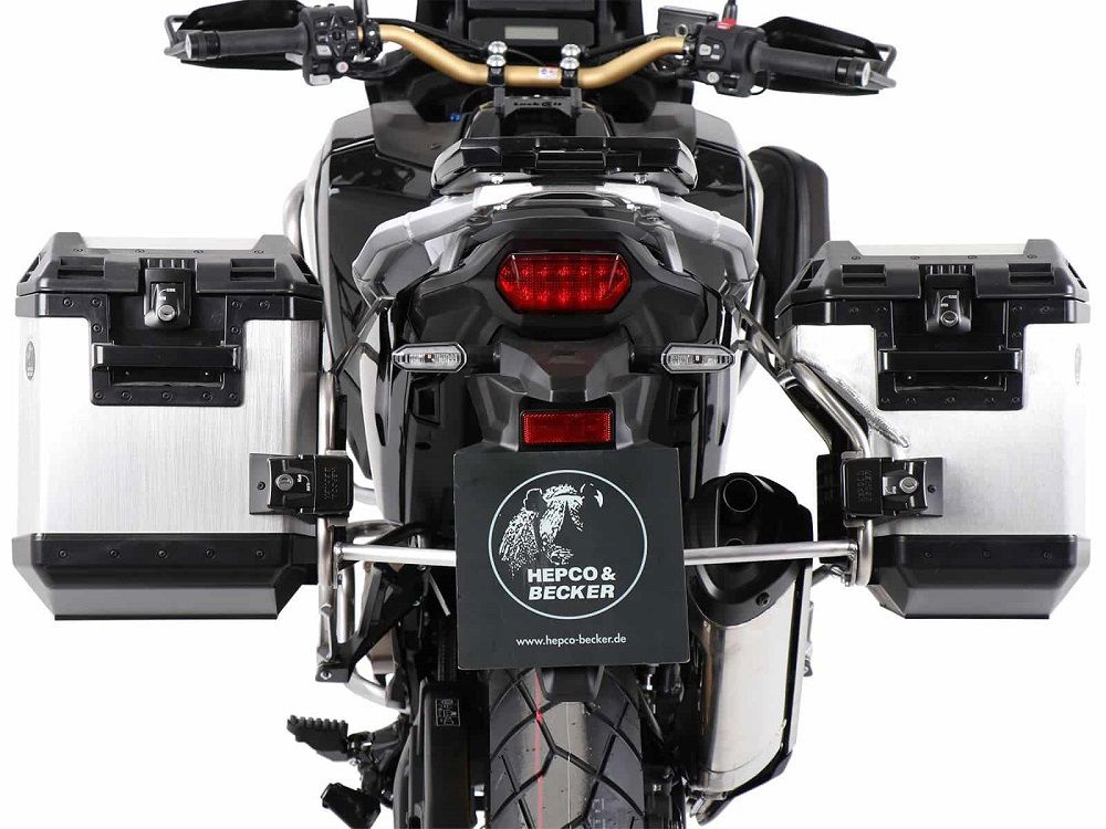 Kofferset Hepco&Becker 'Cutout' Met Rvs Rek En Xplorer Koffers Honda Crf 1100 L Africa Twin '24-