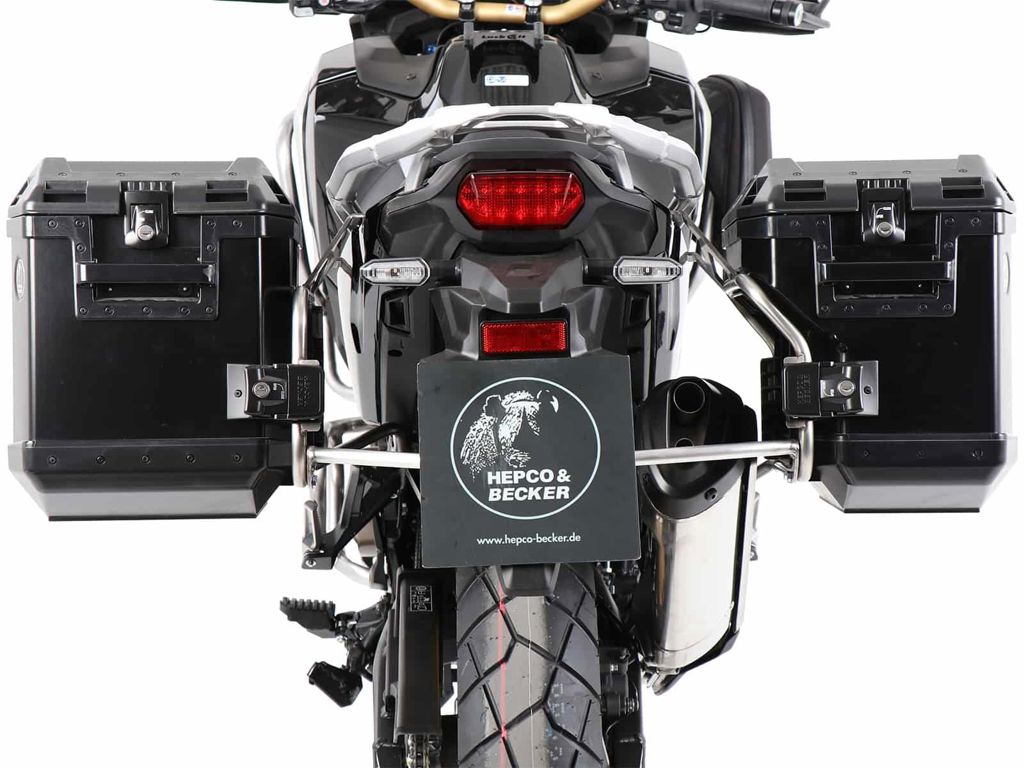 Kofferset Hepco&Becker 'Cutout' Met Rvs Rek En Xplorer Koffers Honda Crf1100L Africa Twin Adventure Sports '20-23