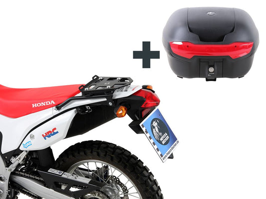 Topdrager Zwart Minirack Hepco&Becker Honda Crf250 L '12-'21/ Rally '17-'21 Inclusief Tc40 Journey Zwart