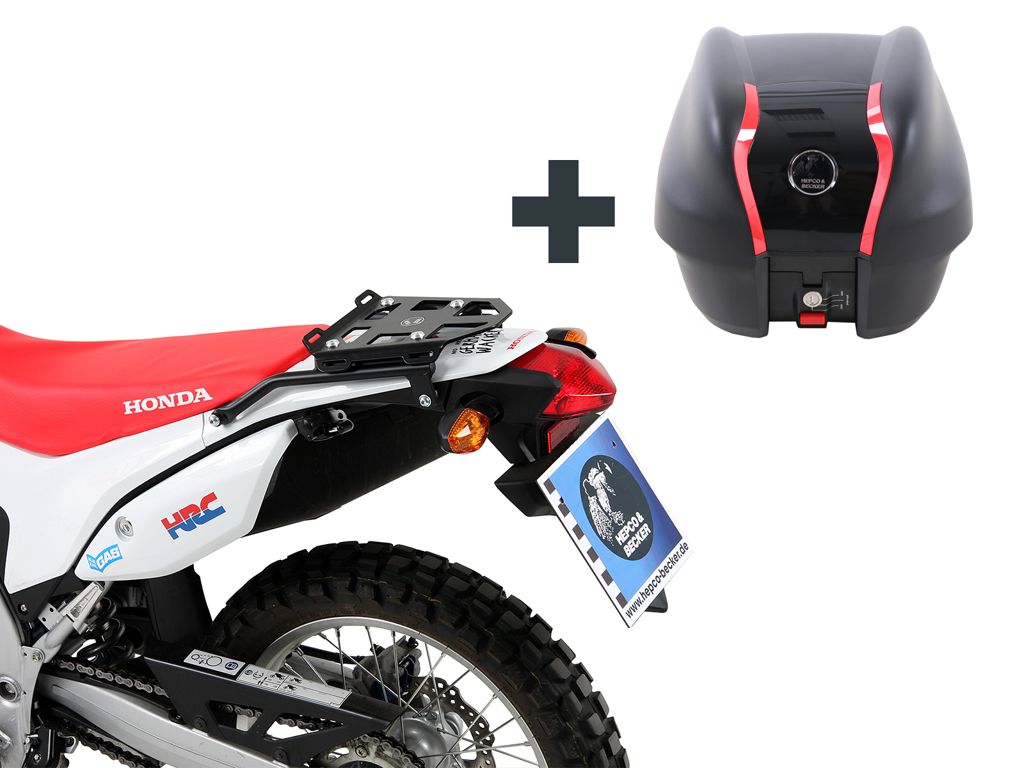 Topdrager Zwart Minirack Hepco&Becker Honda Crf250 Rally '17-'21 Inclusief Tc30 Journey