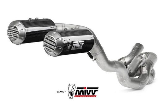 MIVV Full System EVO high MK3 carbon Ducati V4 Panigale '18-