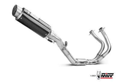 Mivv Systeem Met Gp Pro Carbon Kawasaki Z650 / Ninja 650 '23- (2 Lambdas)