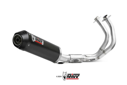 Mivv Systeem Met Oval Carbon Kawasaki Ninja 650 / Z650 '23- (2 Lambdas)