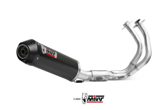 Mivv Systeem Met Oval Carbon Kawasaki Ninja 650 / Z650 '23- (2 Lambdas)