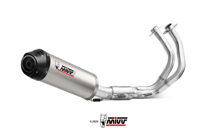 Mivv Systeem Met Oval Titanium Kawasaki Ninja 650 / Z650 '23- (2 Lambdas)