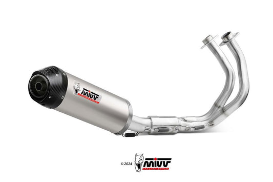 Mivv Systeem Met Oval Titanium Kawasaki Ninja 650 / Z650 '23- (2 Lambdas)