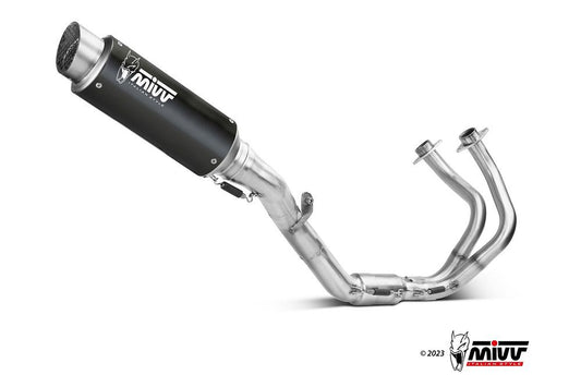 Mivv Systeem Met Gp Pro Black Rvs Kawasaki Ninja 650 / Z650 '23- (2 Lambdas)
