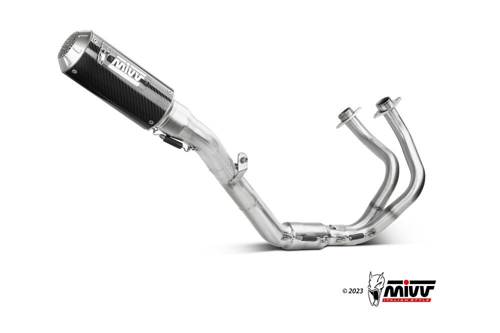 Mivv Systeem Met Mk3 Carbon Kawasaki Ninja 650 / Z650 '23- (2 Lambdas)