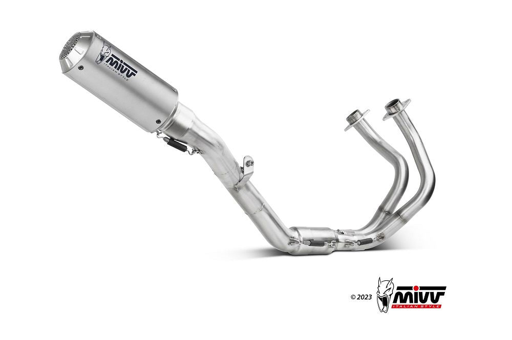 Mivv Systeem Met Mk3 Rvs Kawasaki Ninja 650 / Z650 '23- (2 Lambdas)