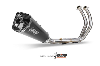 Mivv 2-1 Systeem Met Delta Race Black Rvs Demper Yamaha Mt-07 '14-'20 (Euro 3-4)