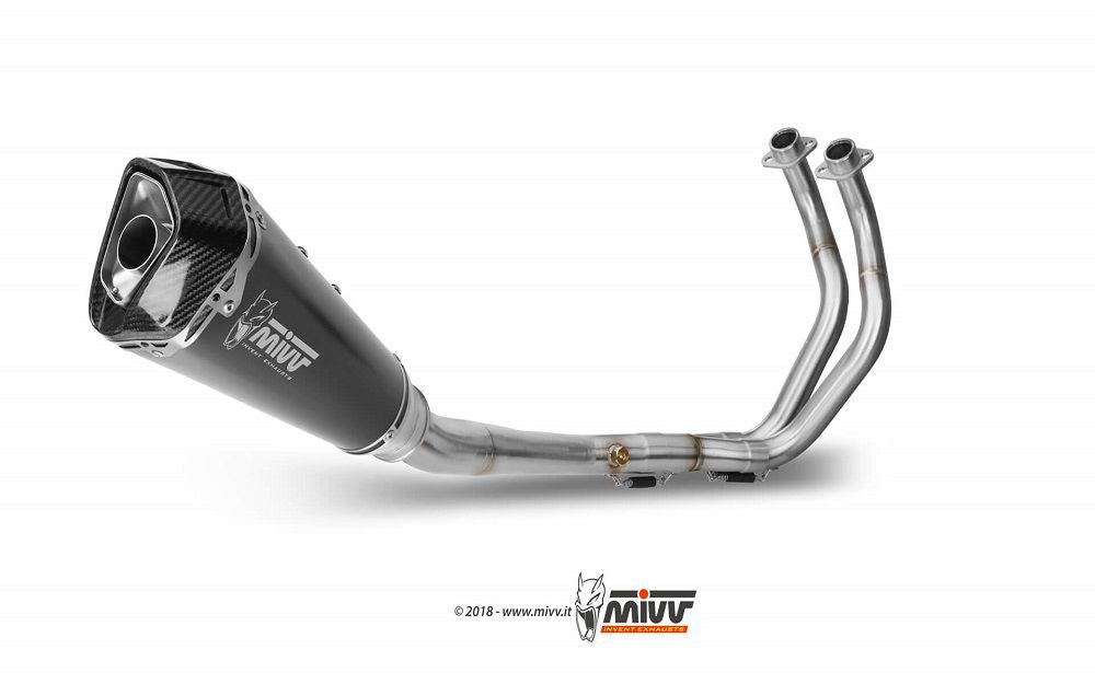 Mivv 2-1 Systeem High Up Met Delta Race Black Rvs Demper Yamaha Mt-07 '14-23