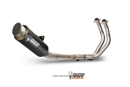 Mivv Compleet 2-1 Systeem Met Gp Pro Black Rvs Demper Yamaha Mt-07 '14-20