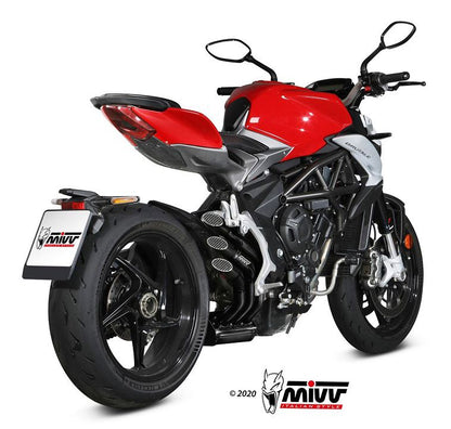 Mivv Speed Edge Steel Black Rvs Mv Agusta Brutale 800Rr '17-20