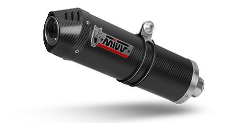 MIVV systeem met oval carbon Kawasaki Ninja 650 / Z650 '17-22 (1 lambda)