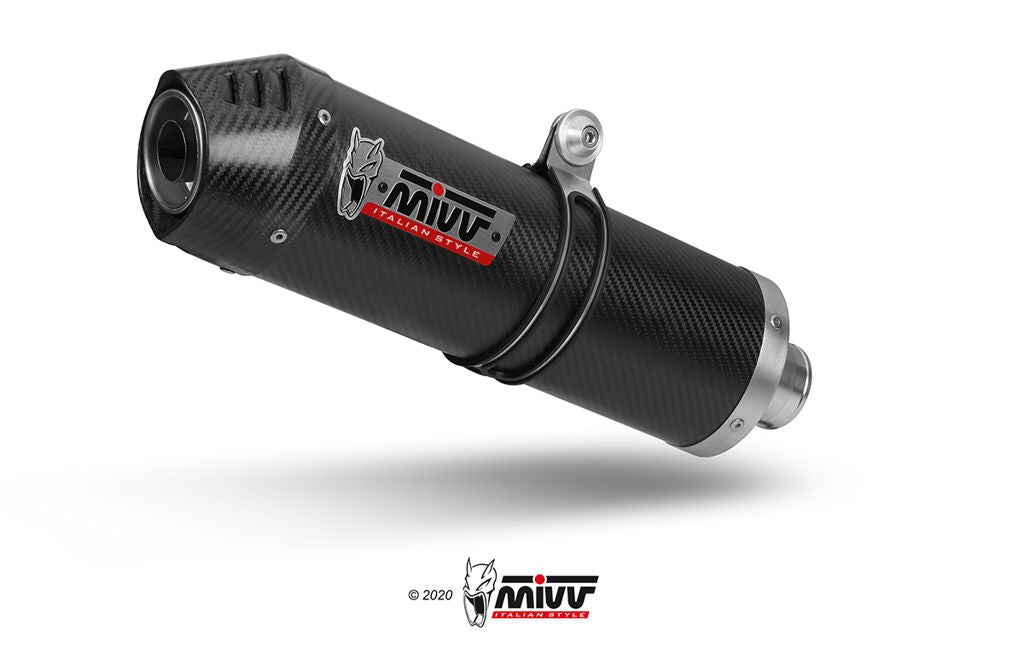 Mivv Systeem Met Oval Carbon Demper Kawasaki Versys 650 '21-23
