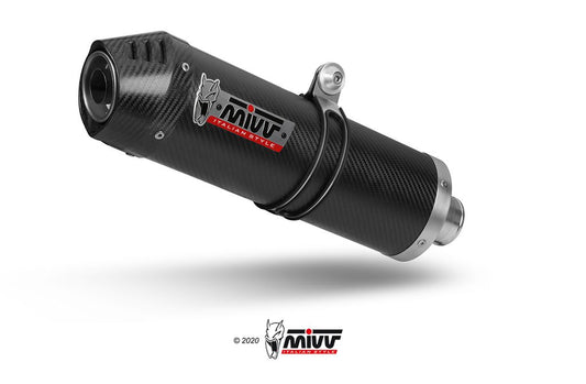 MIVV systeem met oval carbon demper Kawasaki Versys 650 '21-23