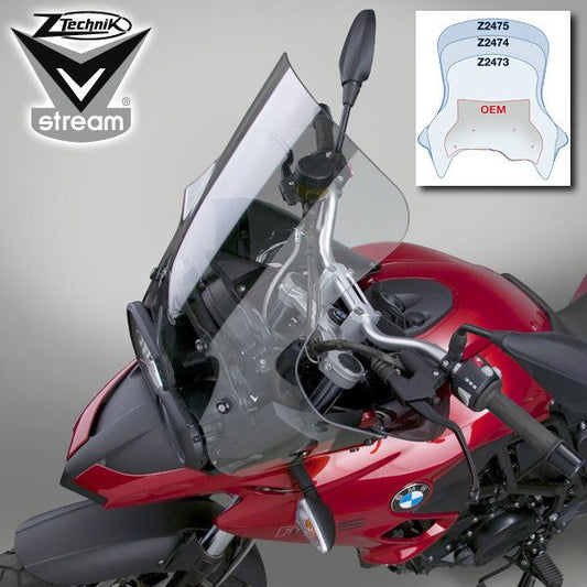 Vervangingsruit Ztechnik VStream sport touring met wind deflectors BMW F700GS '12-17 (UVK