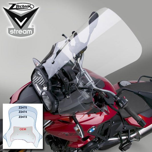 Vervangingsruit Ztechnik VStream touring met wind deflectors BMW F700GS '12-'17
