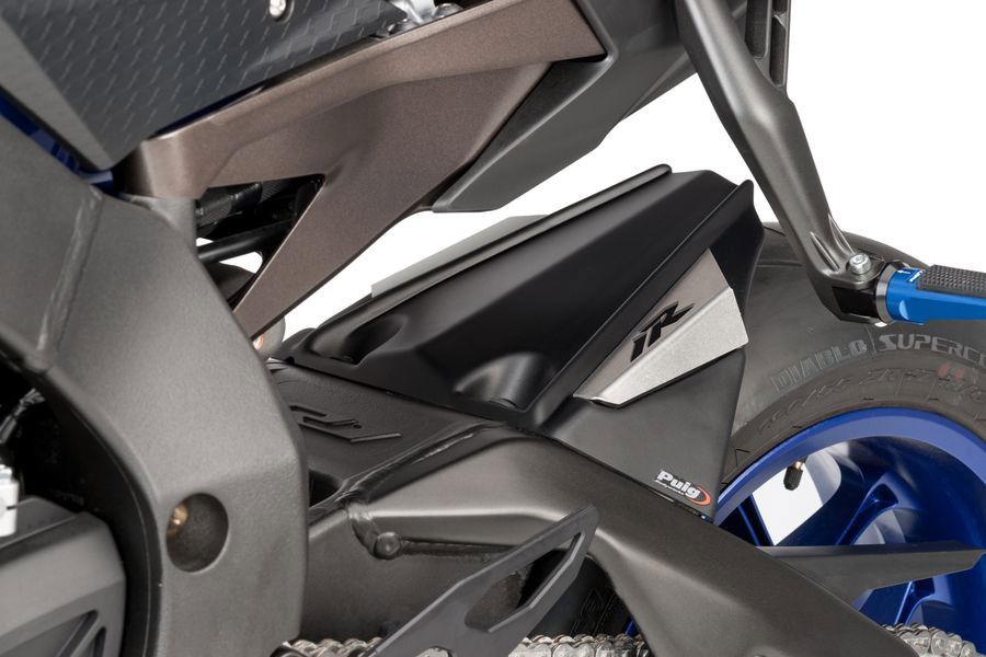 Achterspatbord Puig Mat Zwart Yamaha Yzf-R1 '15- Met Logo
