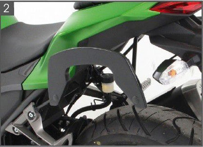 C-Bow Tasdragers Zwart Hepco&Becker Kawasaki Z300 '15-18