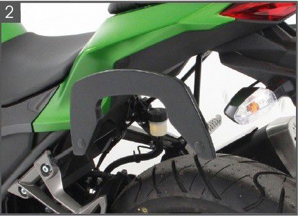 C-Bow Tasdragers Zwart Hepco&Becker Kawasaki Z300 '15-18