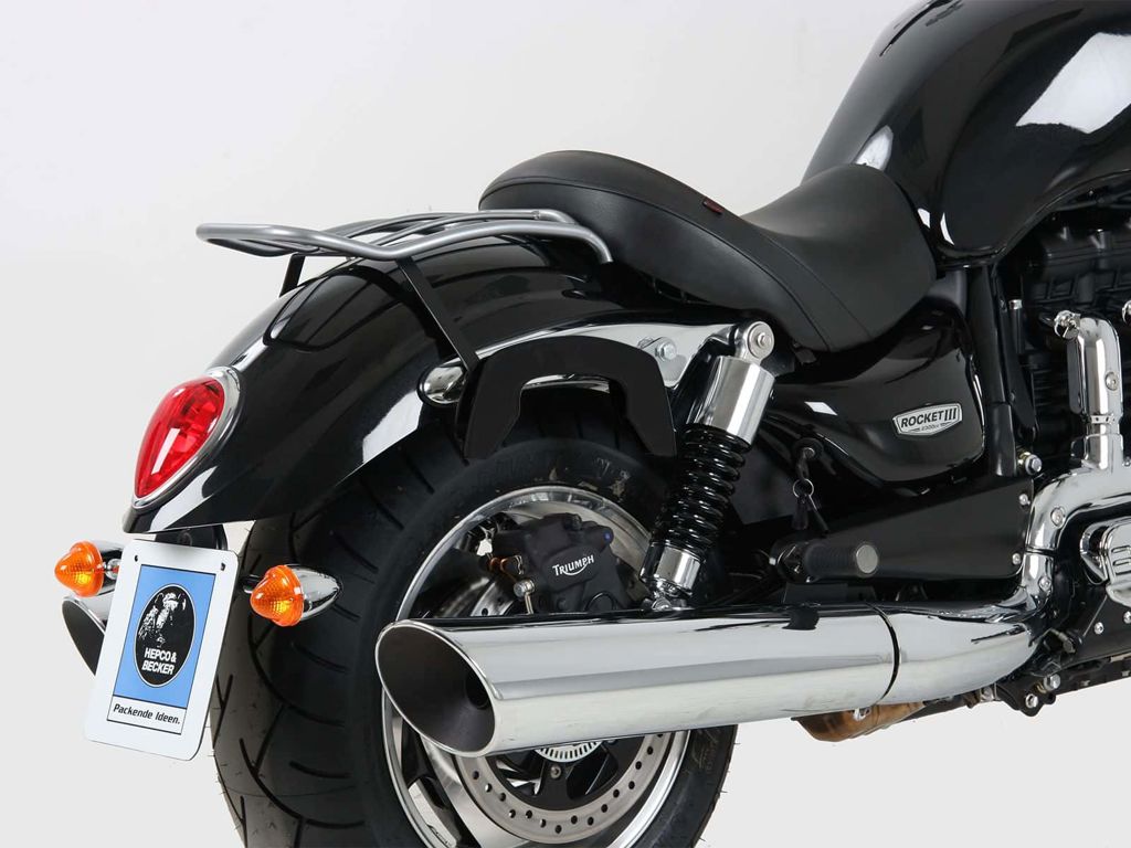 C-Bow tasdragers zwart Hepco&Becker Triumph ROCKET III Classic '04-'10 / Roadster '11-'17