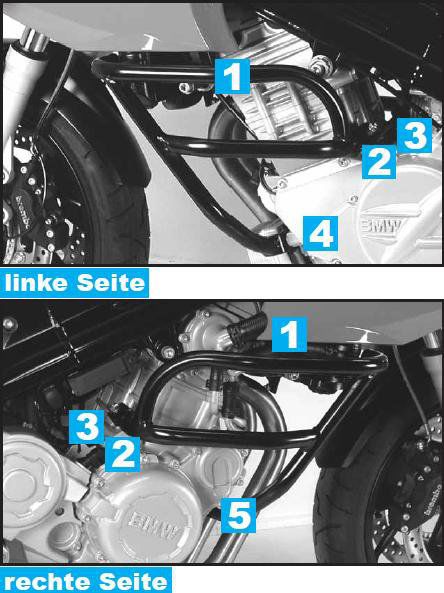 Valbeugel zilver Hepco&Becker BMW F800S '06-11