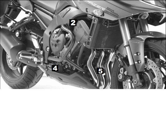 Valbeugel zwart Hepco&Becker Yamaha FZ8 Fazer '10-16