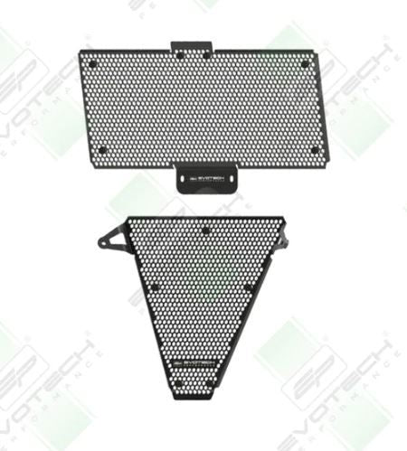 Radiator/Oliekoeler Cover Set Zwart Evotech Performance Ducati Streetfighter V2 '22-