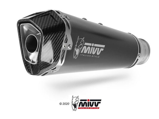 MIVV Full System met Delta Race zwart Aprilia RS660 / Tuono 660 '21- (lage montage)