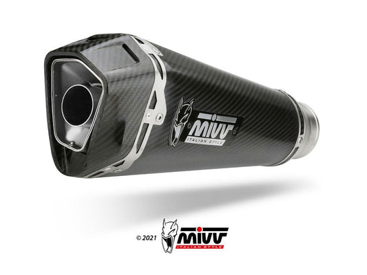 MIVV Full System EVO met Delta Race Carbon Aprilia RS660 / Tuono 660 '21- (hoge montage)