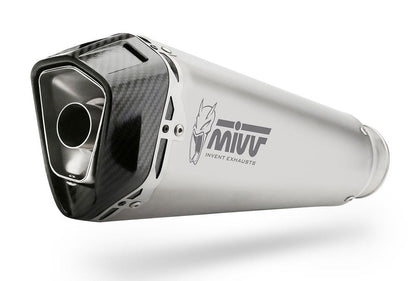 MIVV Uitlaat - Aprilia RS125 2021-2026 - Delta Race - Zwart RVS / RVS