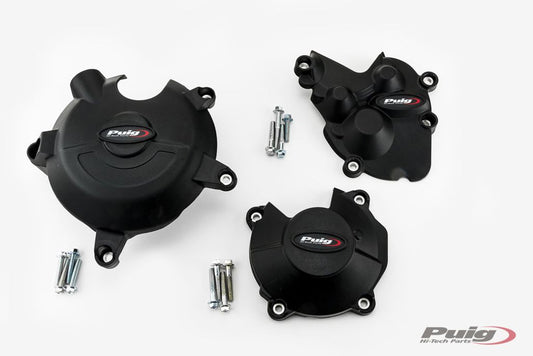 Engine cover set 3-delig Puig met FIM keur diverse Kawasaki ZX6-R