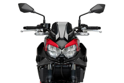 Naked Front Spoiler mat zwart Puig voor Kawasaki Z650 '21-