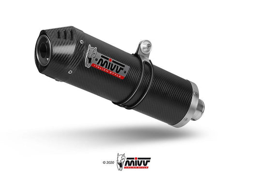 MIVV Oval carbon met carbon end cap Benelli TRK 702 / X '23-