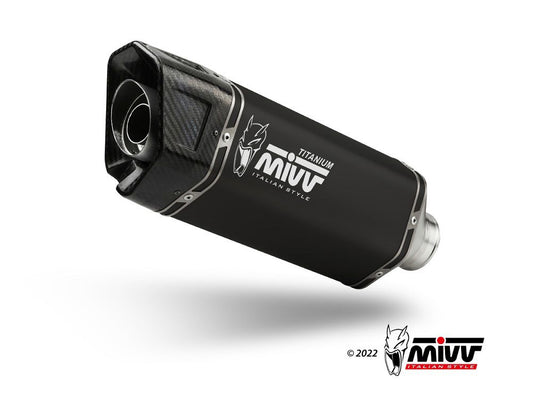 MIVV systeem met SR-1 zwart titanium demper voor de Yamaha R7 '22-