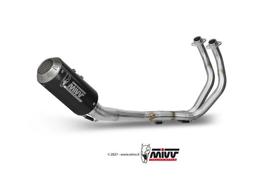 MIVV 2-1 systeem met MK3 carbon Yamaha MT-07 '14-23