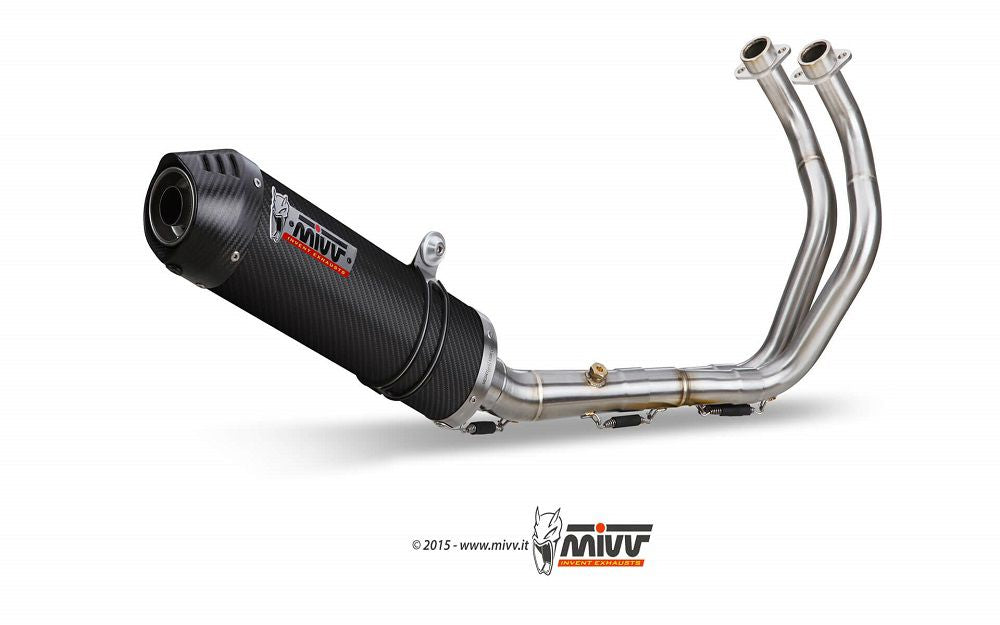 Mivv 2 In 1 Compleet Systeem Met Carbon Oval Demper Yamaha Tracer 700 / 7 / Gt