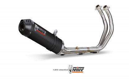 Mivv 2 In 1 Compleet Systeem Met Carbon Oval Demper Yamaha Tracer 700 / 7 / Gt