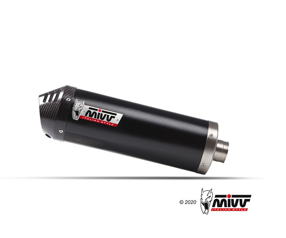 Mivv Systeem Met Oval Black Rvs Demper Kawasaki Versys 650 '21-23