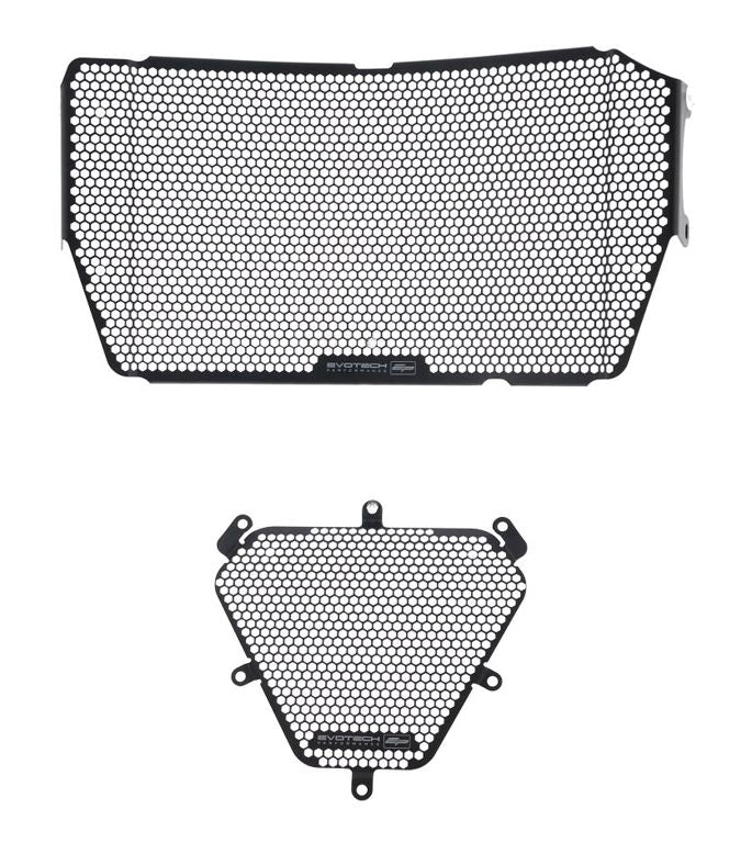 Radiator/Oliekoeler Cover Set Zwart Evotech Performance Ducati Diavel 1260 '19-